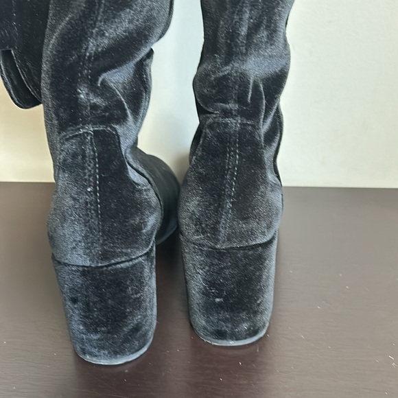 Stuart Weitzman Lowjack Velvet Block
Heel Boot Black Over the Knee Sz 8.5 - Picture 8 of 14
